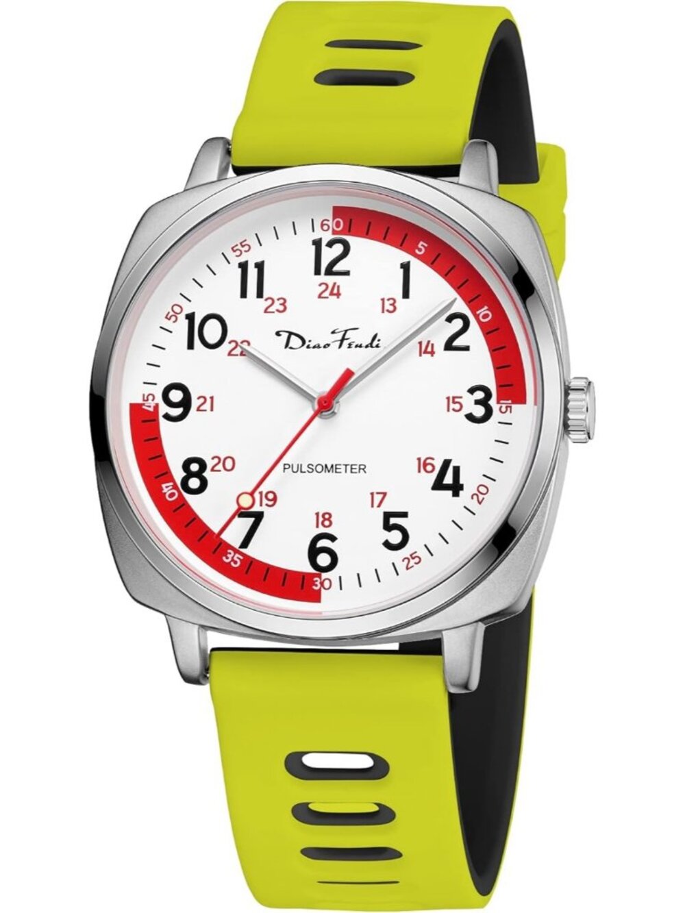 Diaofendi Women's Green Black Analog Nurse Medical Professional Waterproof Watch